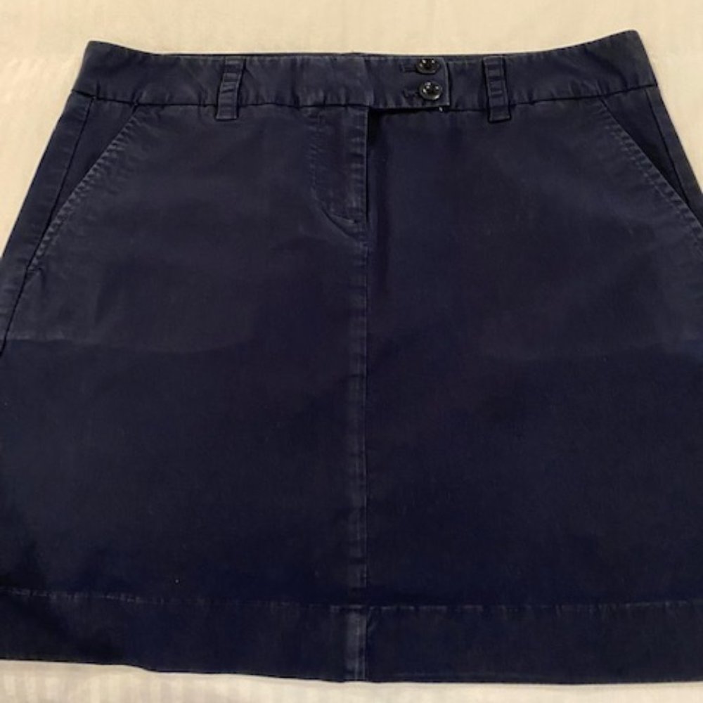 Vineyard vines Navy Cotton short skirt